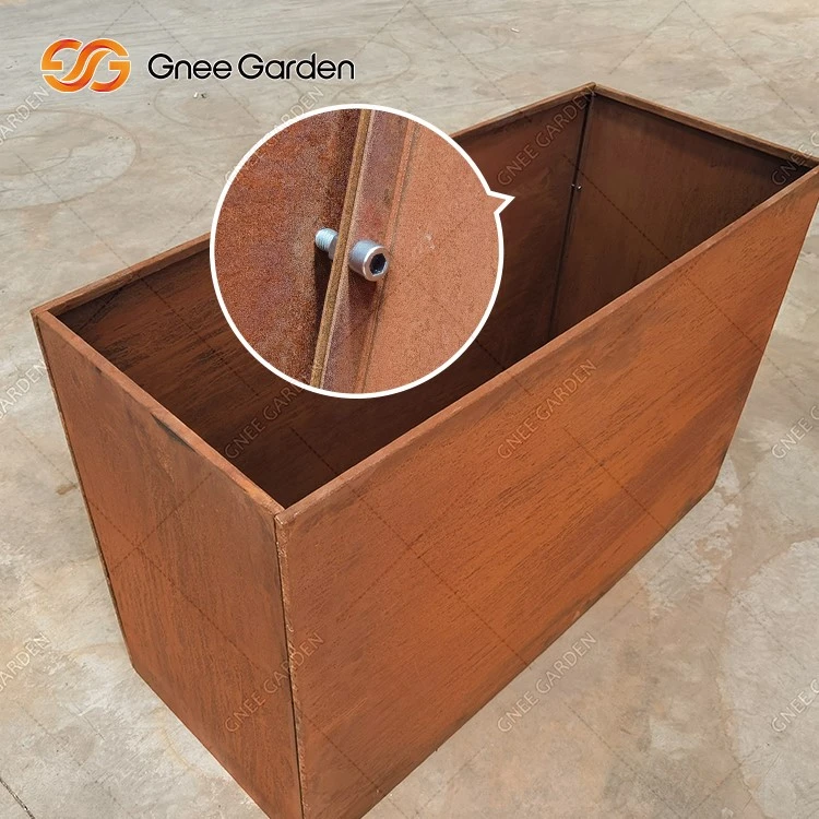 Corten Steel Flower Pot For Outdoor Corten Steel Flower Pot For Outdoor