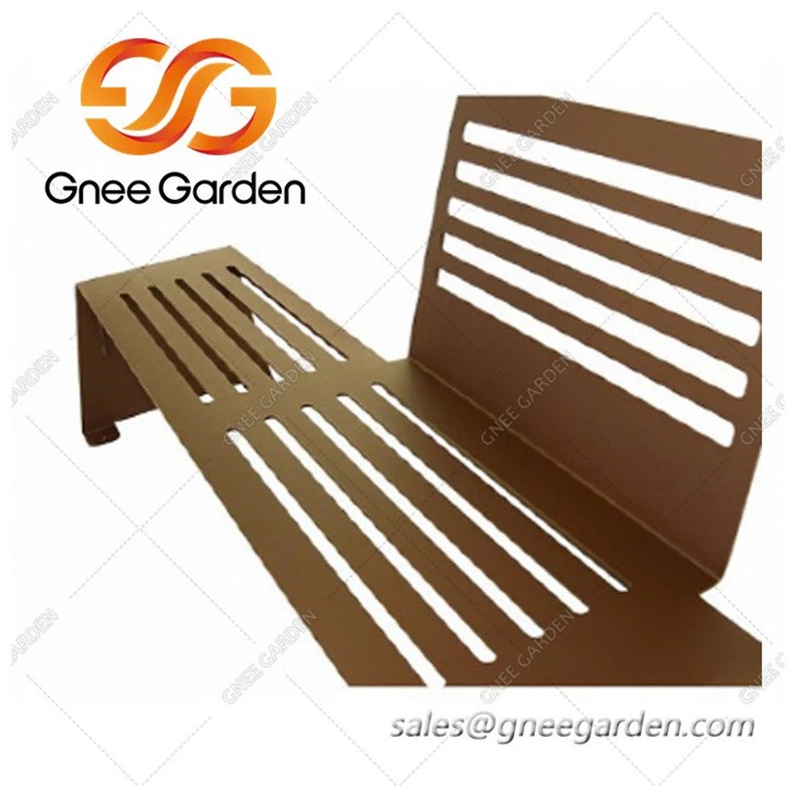 latest design corten steel street furniture park bench