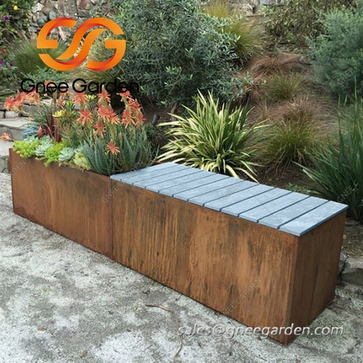 Contemporary public bench