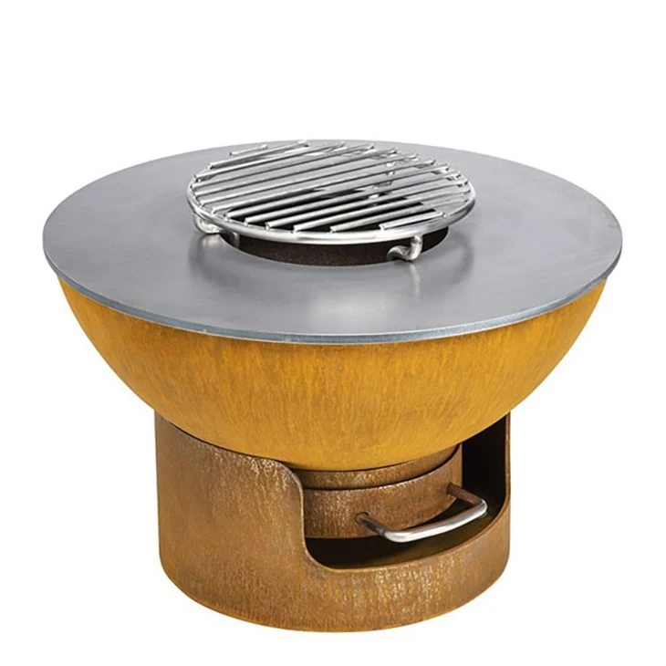 Corten Steel outdoor grill stand(2)