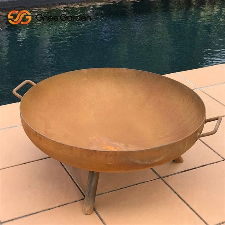 Courtyard Corten Steel Rusty Firepit