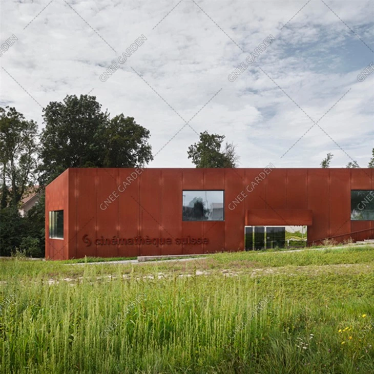 Přizpůsobené obklady stěn z Corten Steel Rust