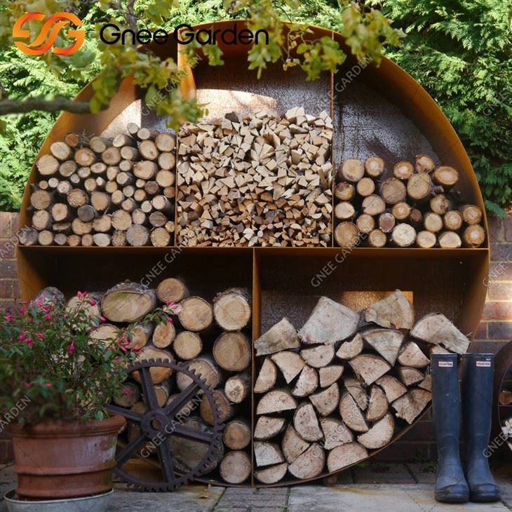 Firewood Storage Racks Corten