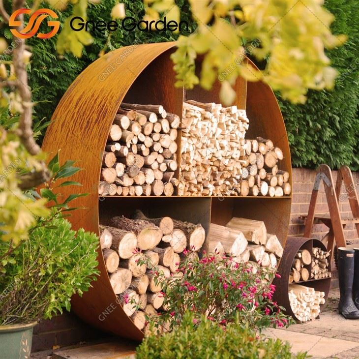 Firewood Storage Racks Corten