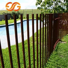 Corten Steel 12 nožní kovové plotové sloupky