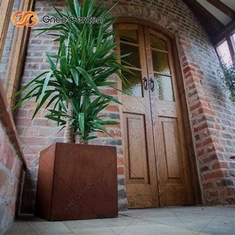 Corten ocelové čtvercové květináče