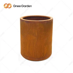 Corten Steel Square Series Metal Flower Planter