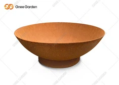 Cubiod Venkovní plynové Corten ocelové ohniště