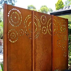 Laserové řezání kovu Corten Steel Screen