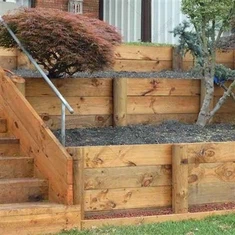 železniční pražce pro zahrady