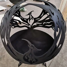 Kovové zahradní dekorativní kovové výrobky s kulovým ohništěm s nízkým MOQ