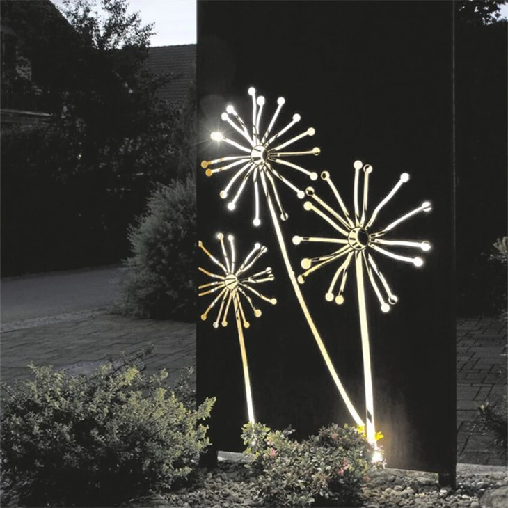 Dandelion Decorative Galvanized Steel Screen Panels