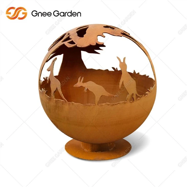 High Quantity Corten Steel Fire Pits Ball